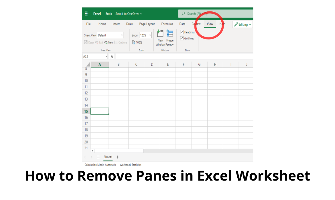 How to Remove Panes in Excel Worksheet [ Quick & Easy ]