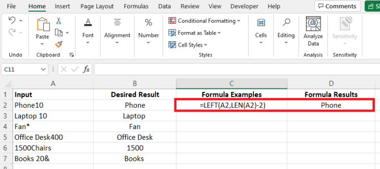 How to Remove Characters from Right in Excel - Computing.net
